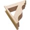Ekena Millwork 7 1/2-in W x 26-in D x 30-in H Funston Trad Rough Cedar Woodgrain TimberThane Outlooker, Primed Tan OUTUR075X26X30FST04RCPR - alternate 5
